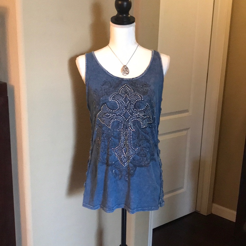 Beaded with crystals and multi-colored studs!